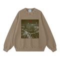 Unisex “LA After Dark” Snow Washed Oversized Graphic Sweatshirt