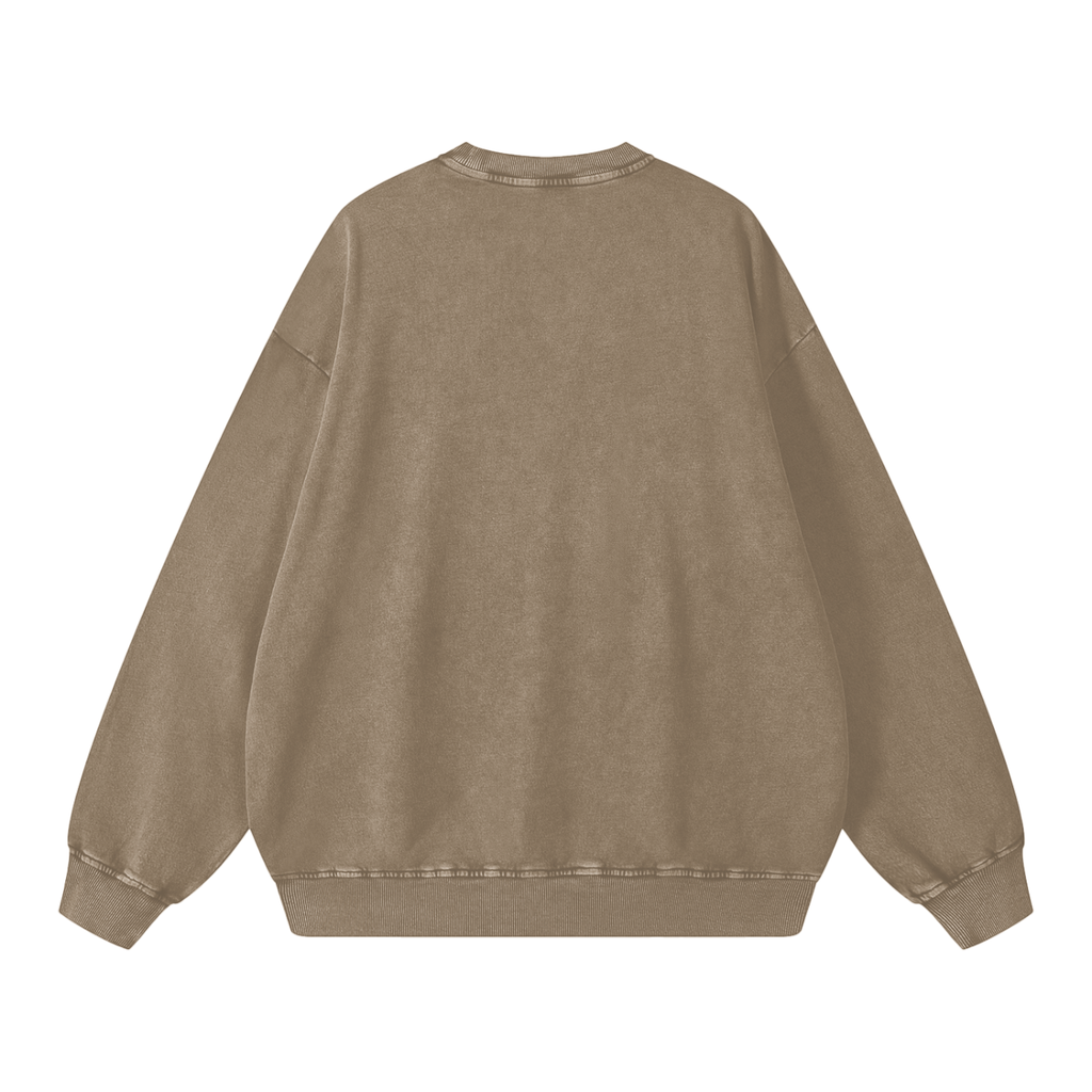Sudadera extragrande "LA" Snow Washed para mujer