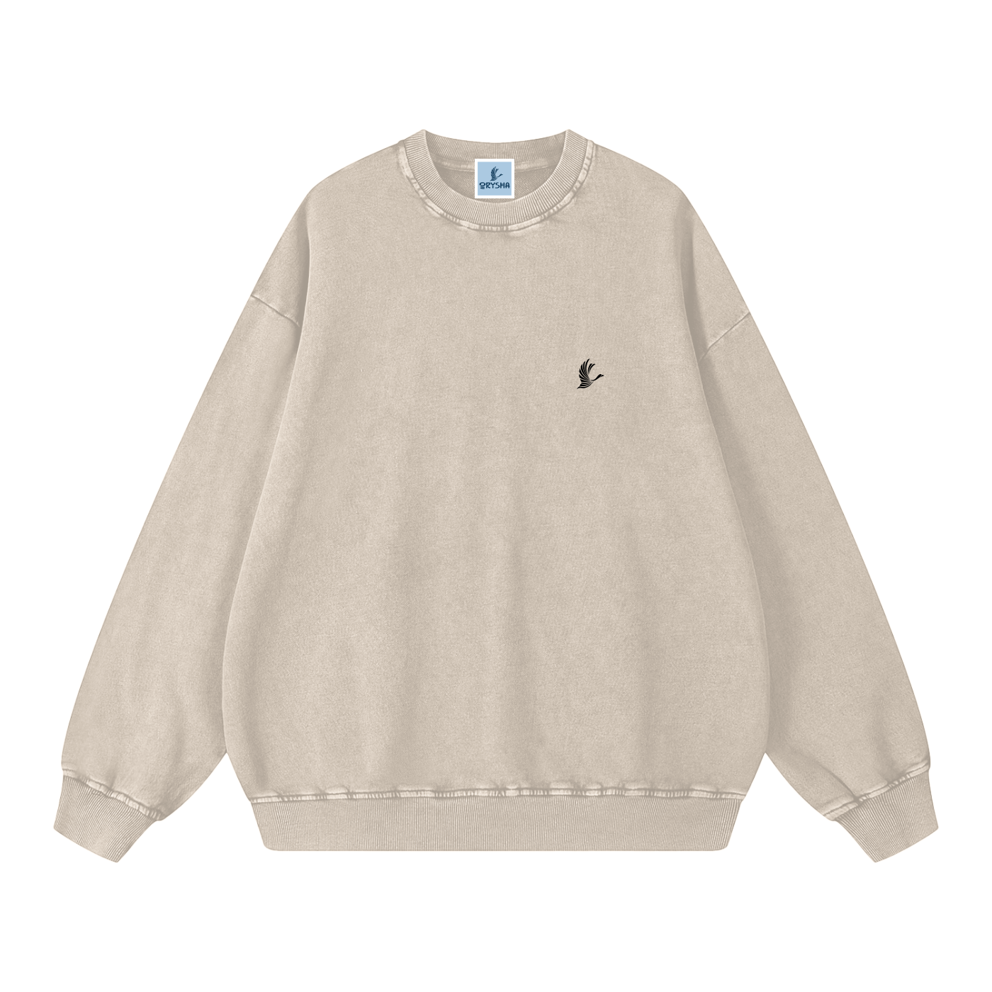 Men’s Essential Vintage Snow Washed Oversized Sweatshirt