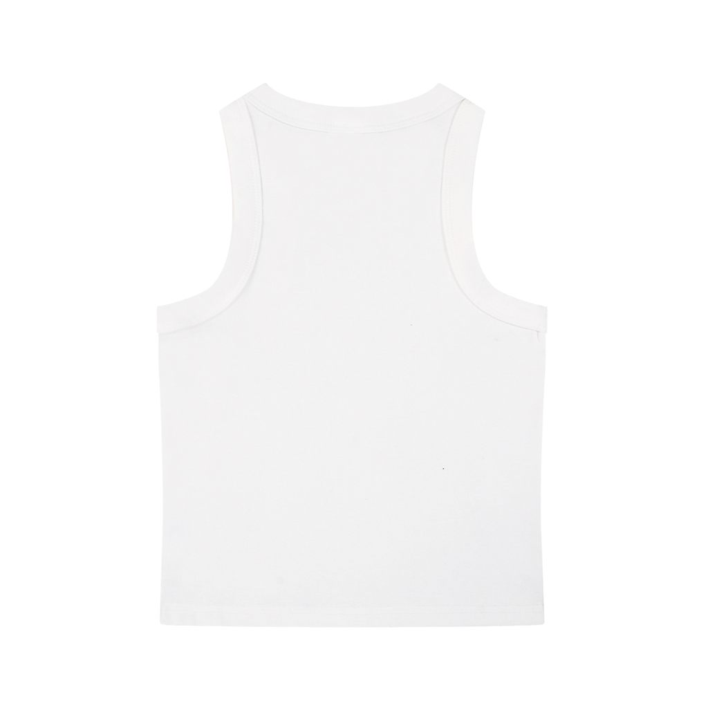 Camiseta sin mangas Essential con lavado a la piedra para mujer