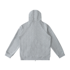 Sudadera unisex esencial de peso pesado con cremallera y manga raglán