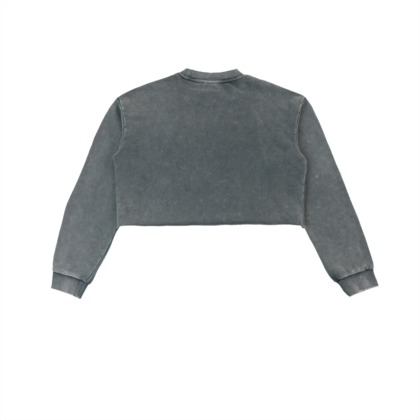 Women's "LA" Snow Washed Raw Edge Cropped Sweatshirt