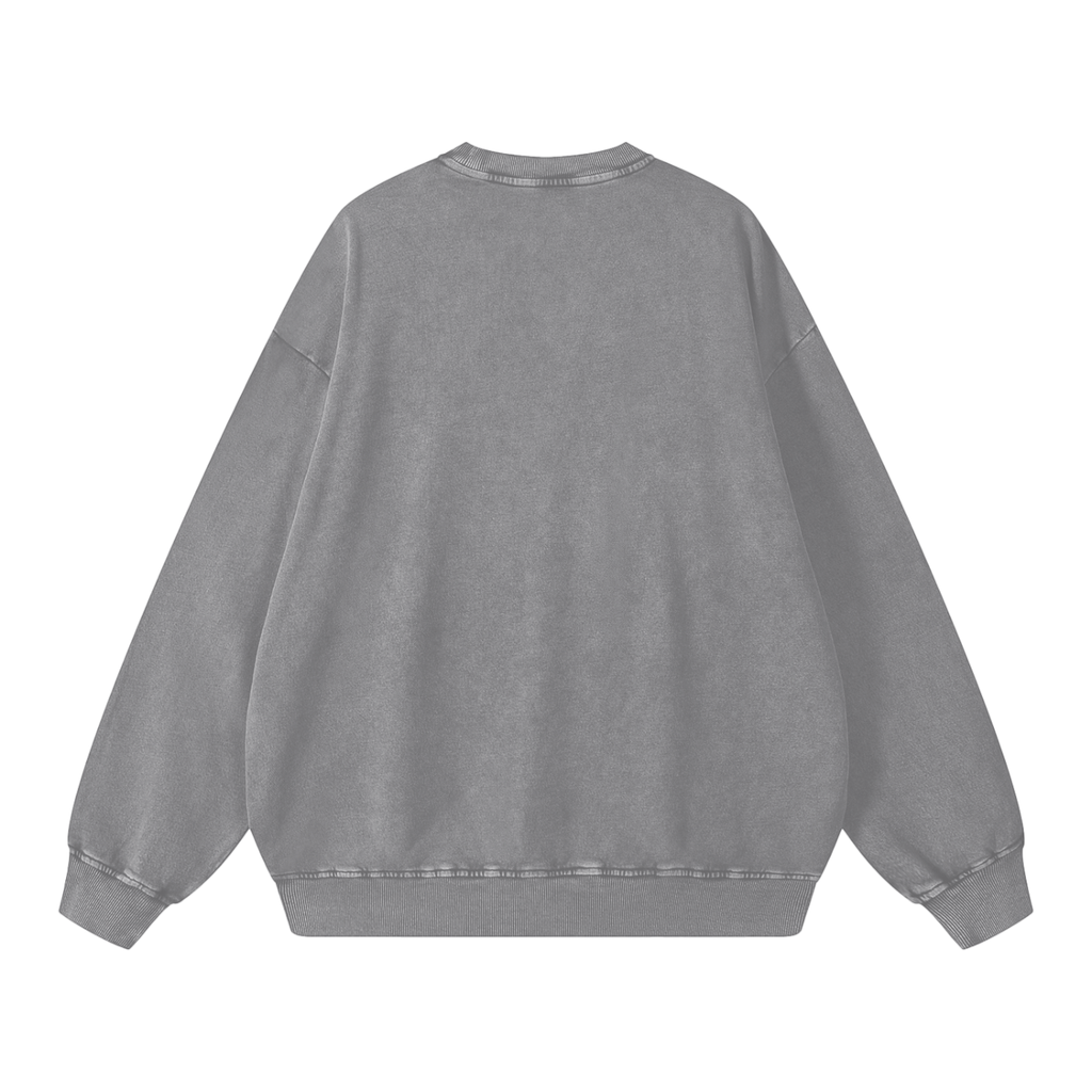 Sudadera extragrande esencial de mujer con efecto lavado a la nieve