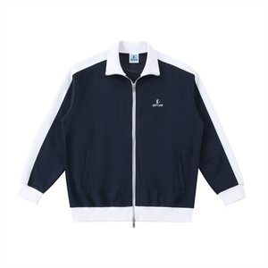 Navy Blue with White