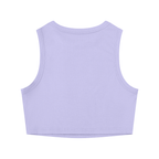 Camiseta corta ajustada con cuello redondo "Los Angeles" para mujer