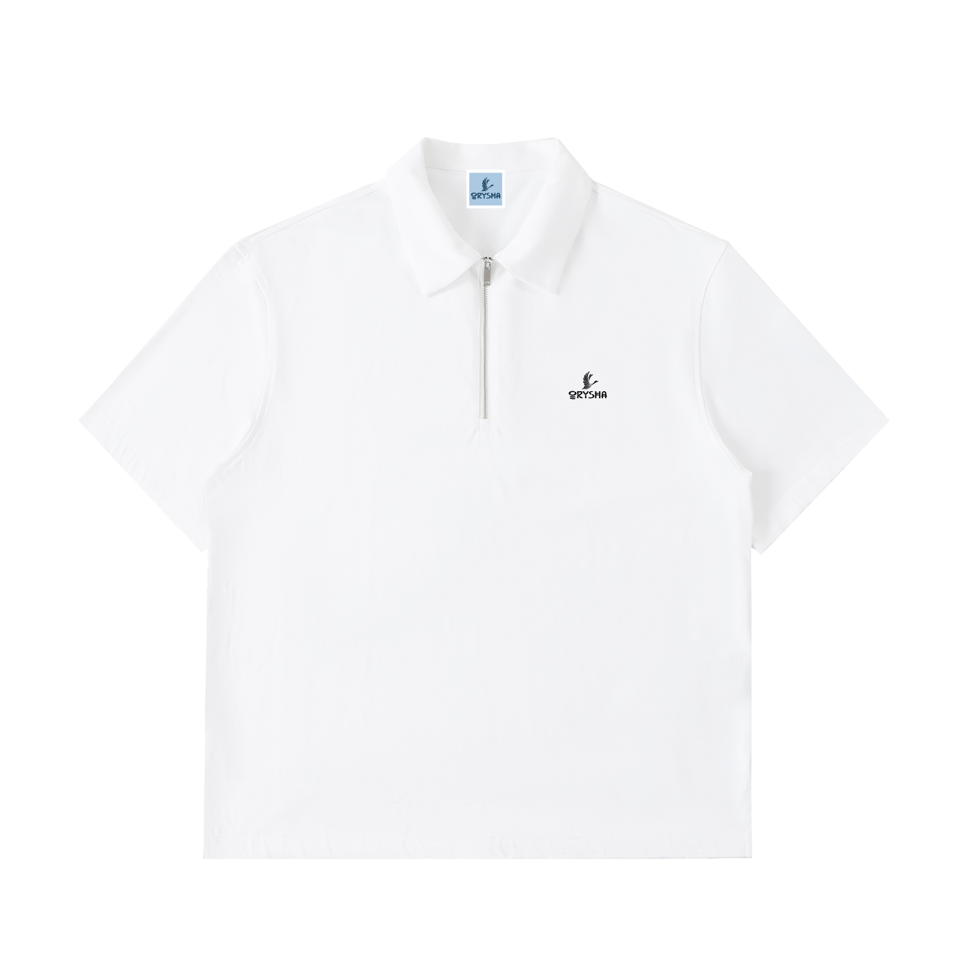 Half-Zip Cotton Polo Shirt