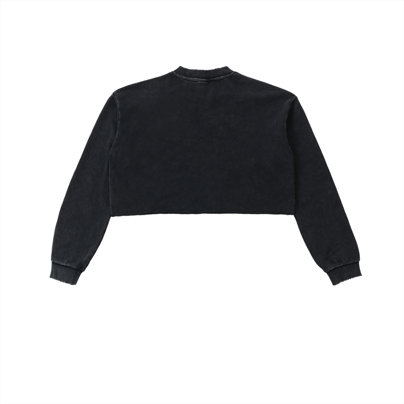 Women's "Sunset Alley" Snow Washed Raw Edge Cropped Sweatshirt