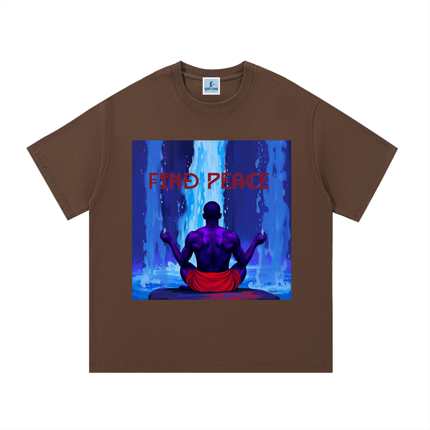 Men's “Find Peace” Graphic Cotton T-Shirt