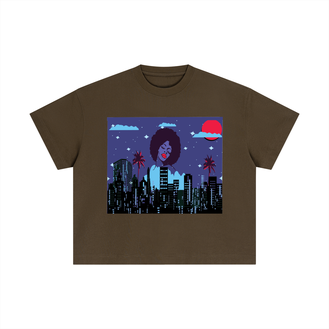 Women's "City Nights" Boxy Graphic Tee
