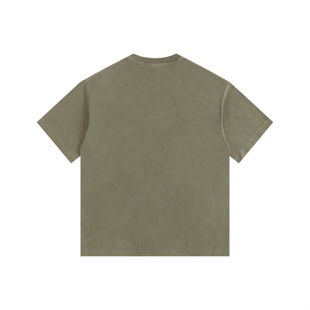 Camiseta Oversize de Algodón "Grounded" Lavado Vintage para Mujer