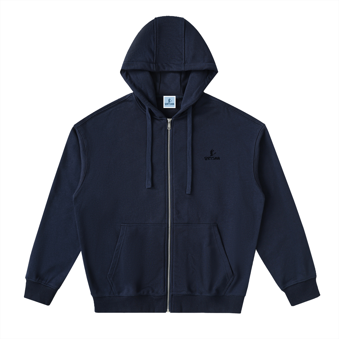 Men's Drop-Shoulder Zip-Up Hoodie