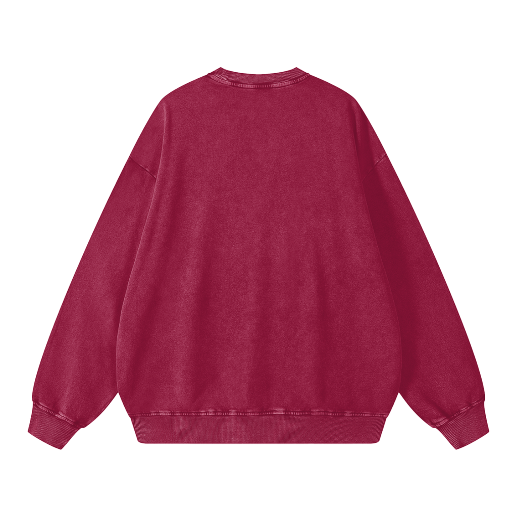 Sudadera extragrande esencial de mujer con efecto lavado a la nieve