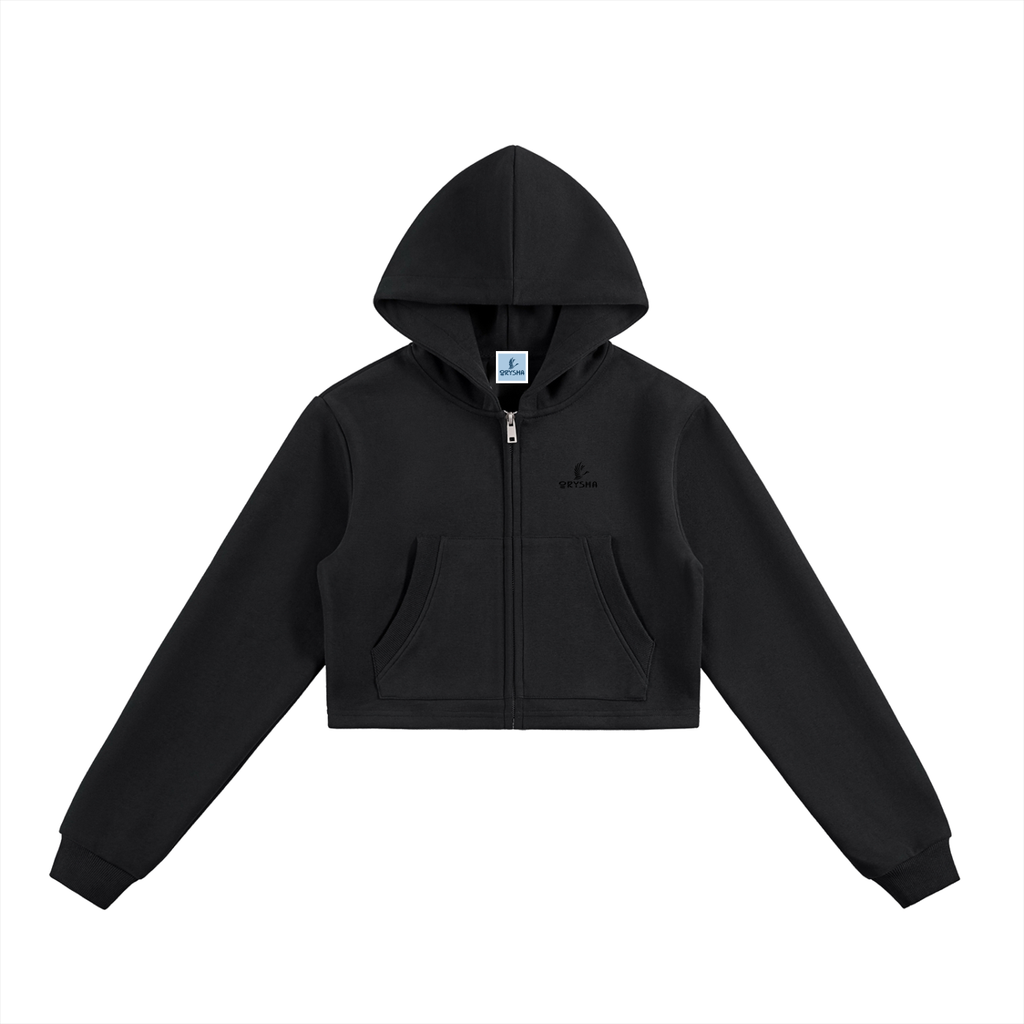 Sudadera con capucha corta con cremallera Essential