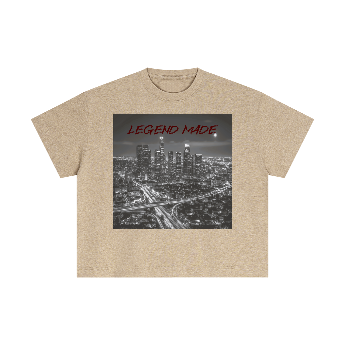 Men's "Legend Made" Cotton Graphic Boxy T-Shirt