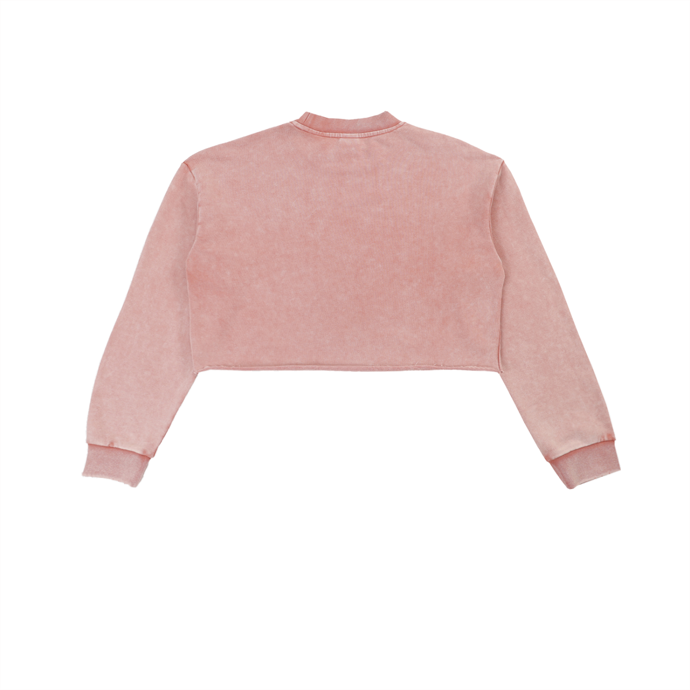 Women's "Sunset Alley" Snow Washed Raw Edge Cropped Sweatshirt