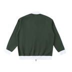 Chaqueta con cuello alto y ribetes en contraste