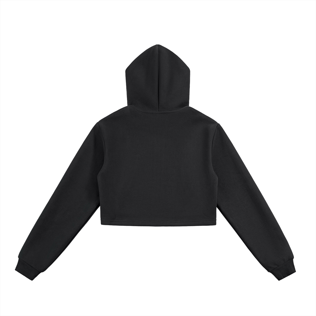 Sudadera con capucha corta con cremallera Essentials para mujer