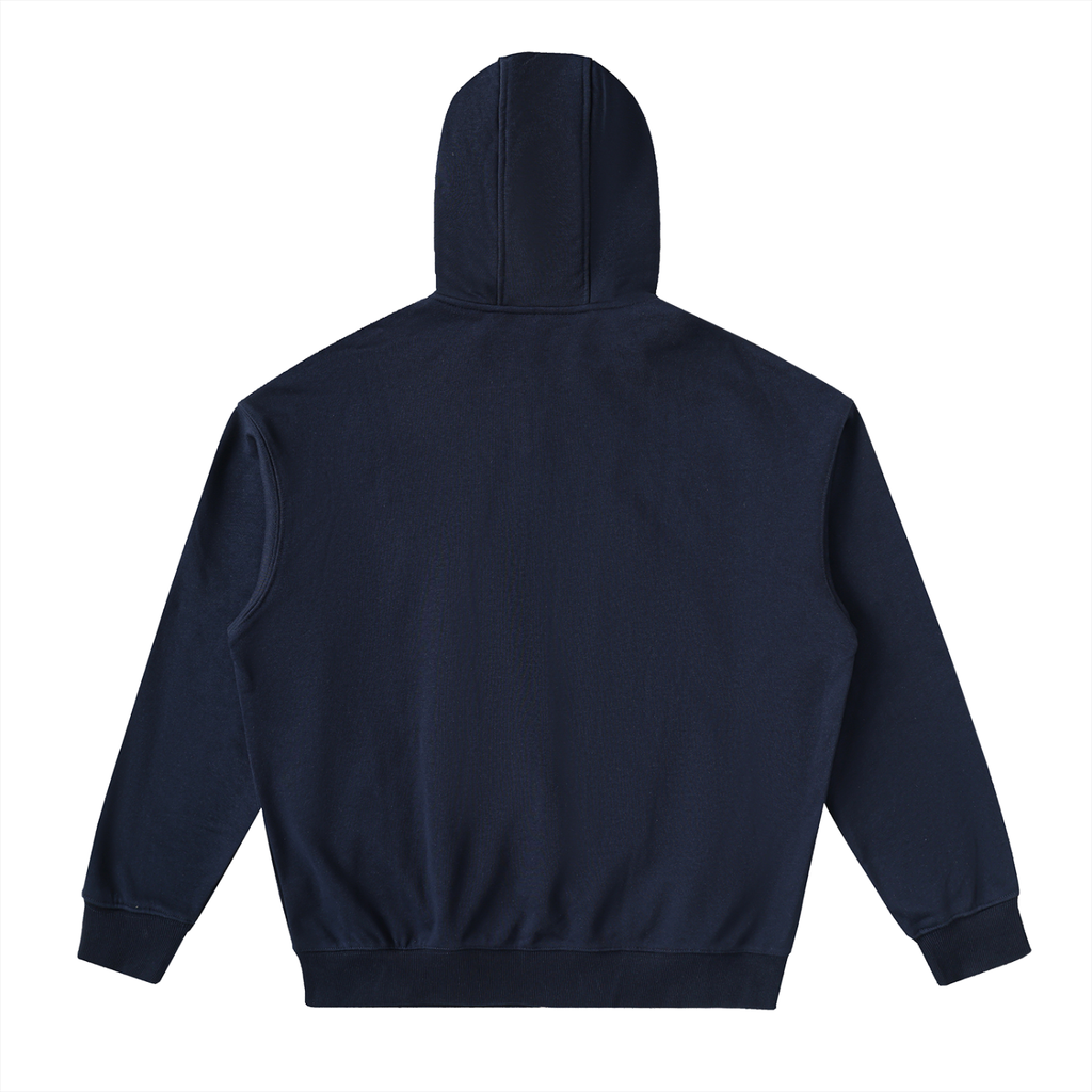 Sudadera con capucha y cremallera de hombre con hombros caídos