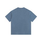 Camiseta Oversized de Algodón Lavado Estilo Vintage Esencial para Mujer