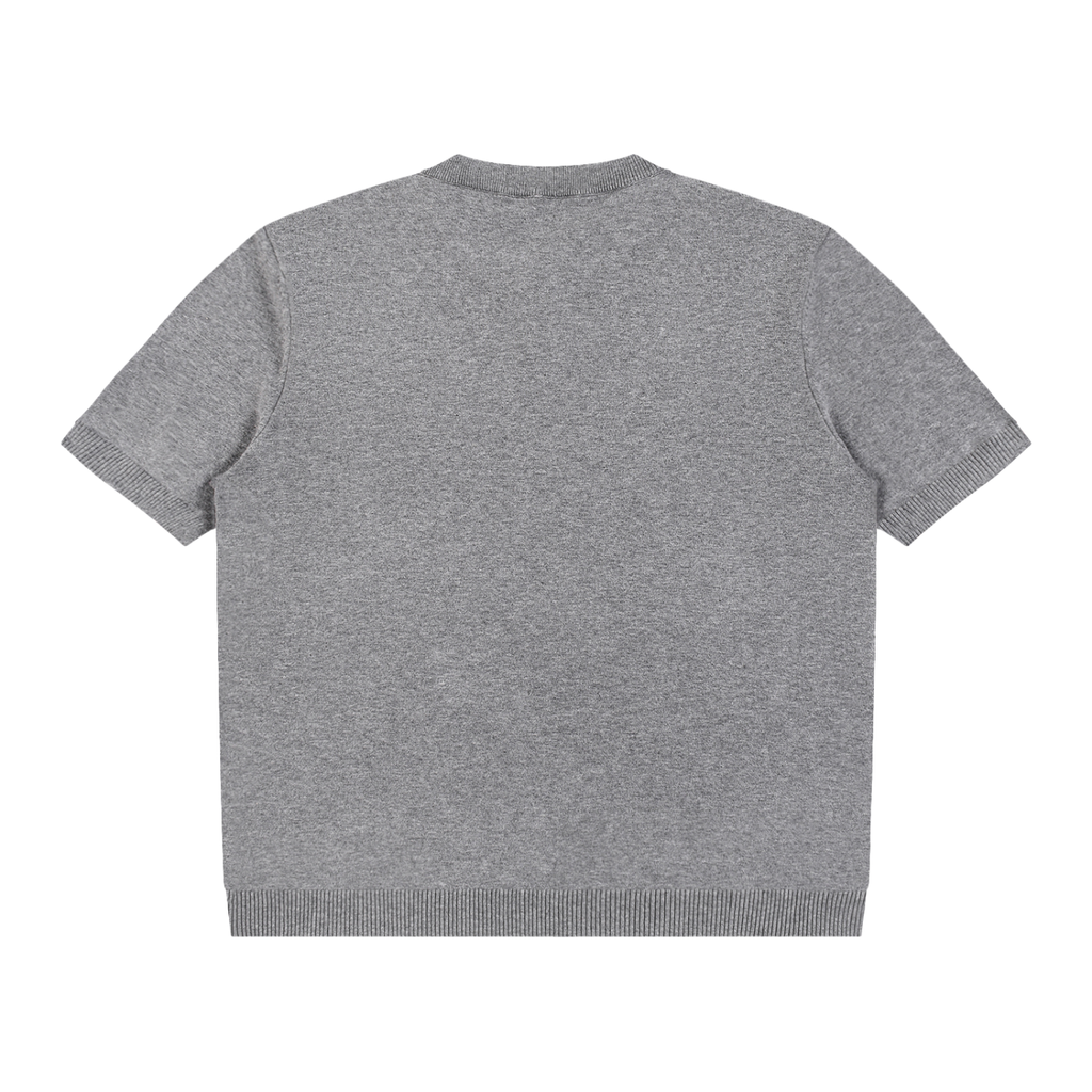 Camiseta Henley de punto grueso esencial para mujer