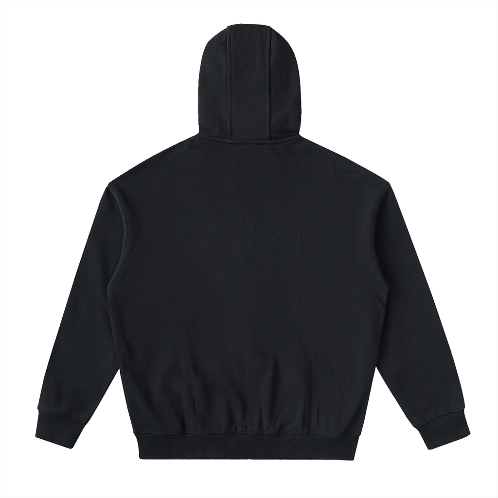 Sudadera con capucha y cremallera de mujer con hombros caídos