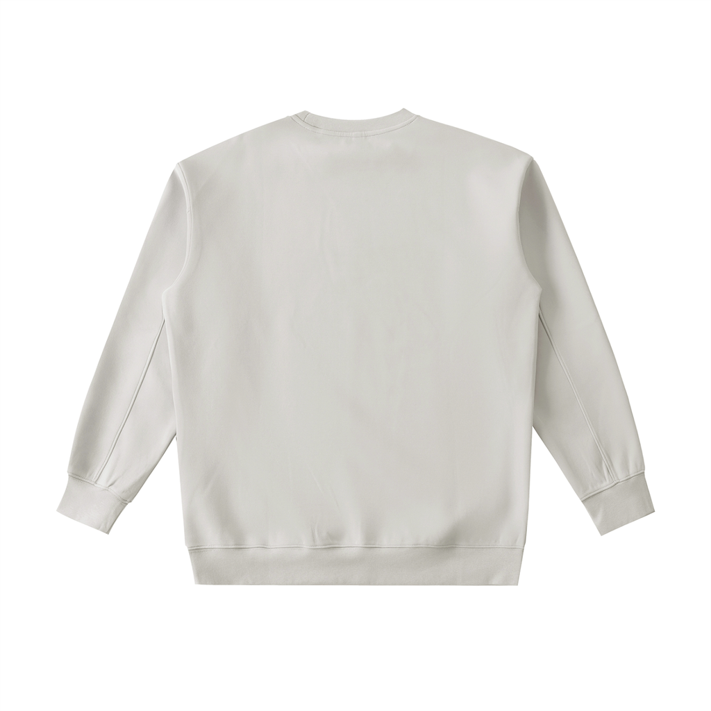 Sudadera de cuello redondo esencial de alto gramaje para hombre