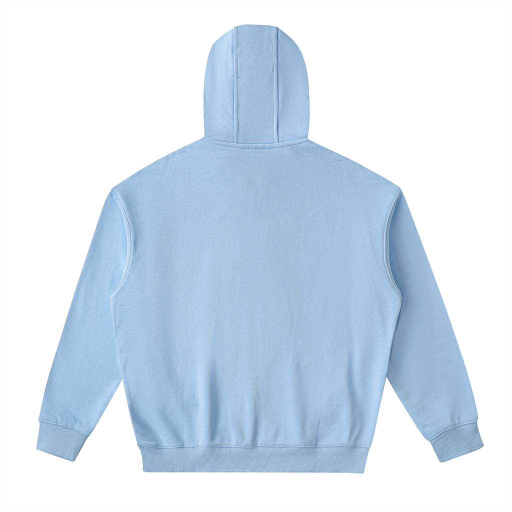 Sudadera con capucha y cremallera de hombre con hombros caídos
