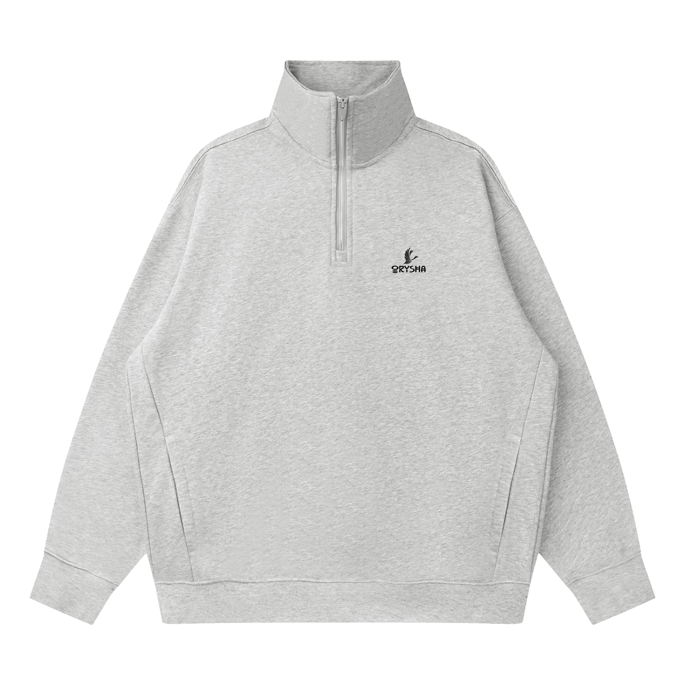 Men's Essential Quarter-Zip Drop Shoulder Sweatshirt