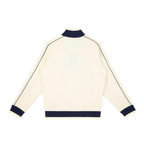 Chaqueta deportiva de mujer con cremallera y manga raglán