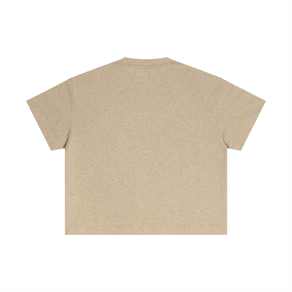 Camiseta de algodón ancha y esencial para mujer