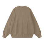 Sudadera extragrande vintage para mujer con lavado a la piedra