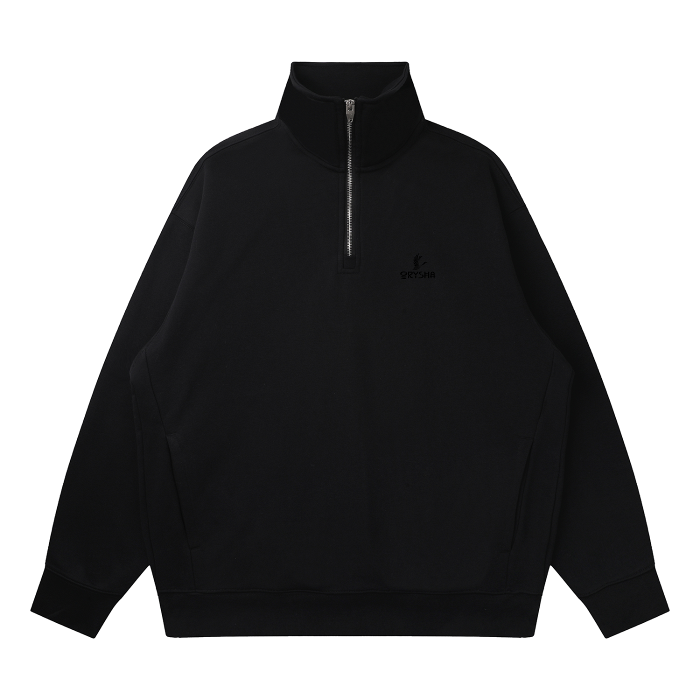 Women's Essential Quarter-Zip Drop Shoulder Sweatshirt