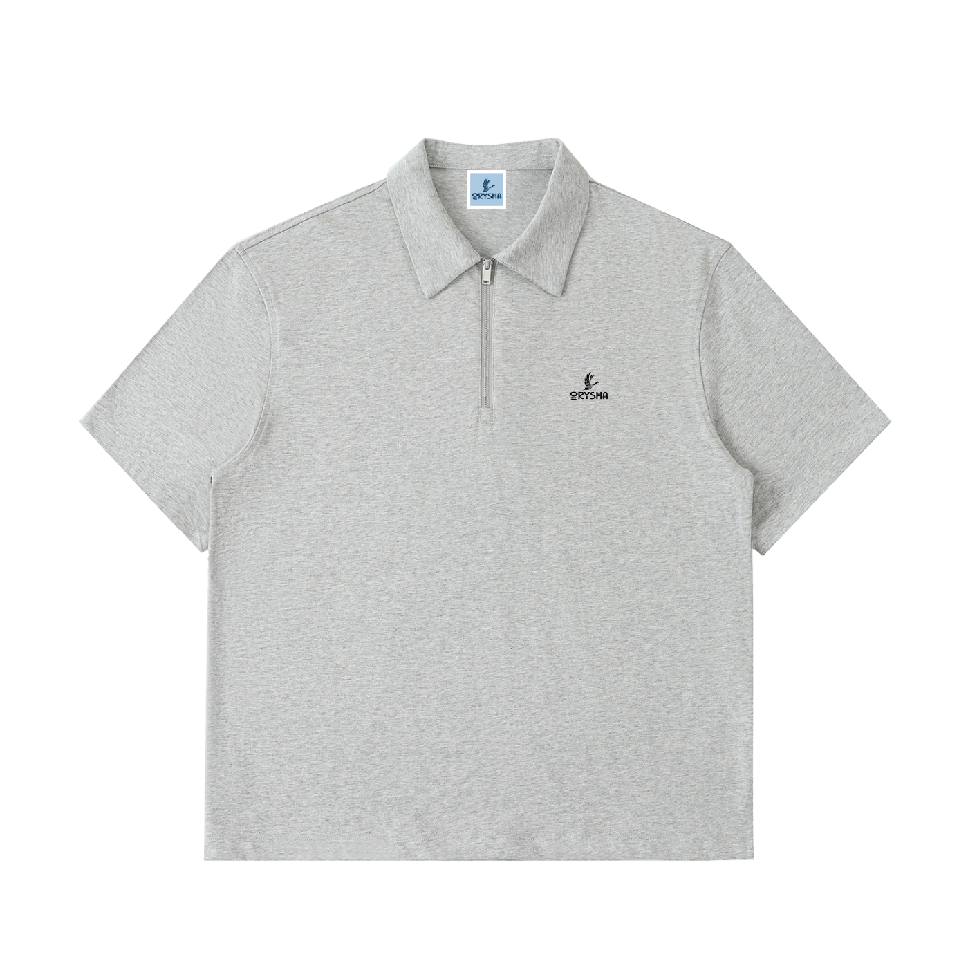 Unisex Essential Half-Zip Cotton Polo Shirt