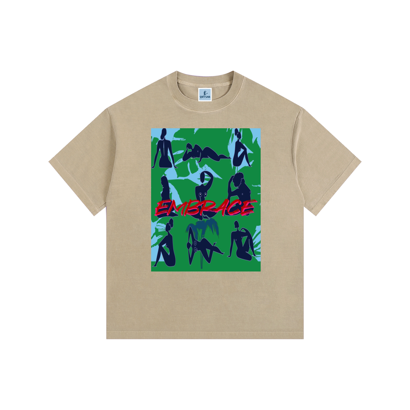 Women's "EMBRACE" Vintage Washed Oversized T-Shirt