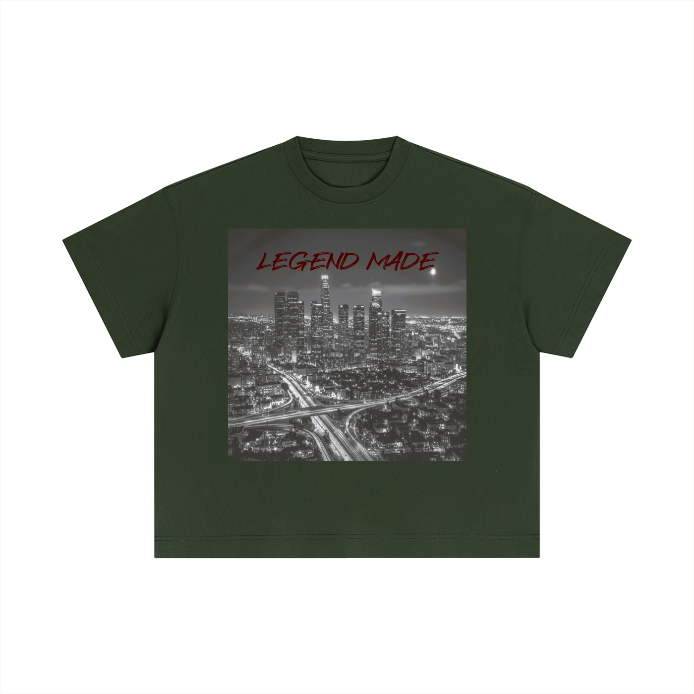 Unisex "Legend Made" Cotton Graphic Boxy T-Shirt