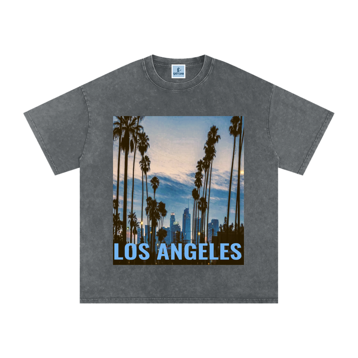 Women’s “Washed Horizon” Snow Washed Oversized Cotton T-Shirt