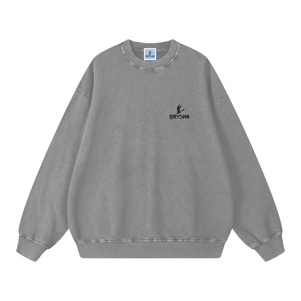 Sudadera extragrande lavada a la nieve