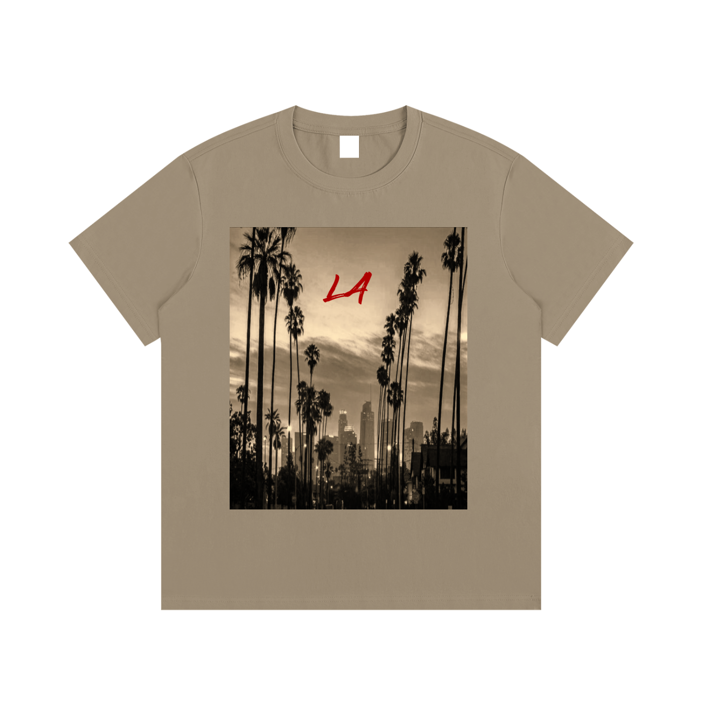 Men's "LA" Cotton Graphic T-Shirt