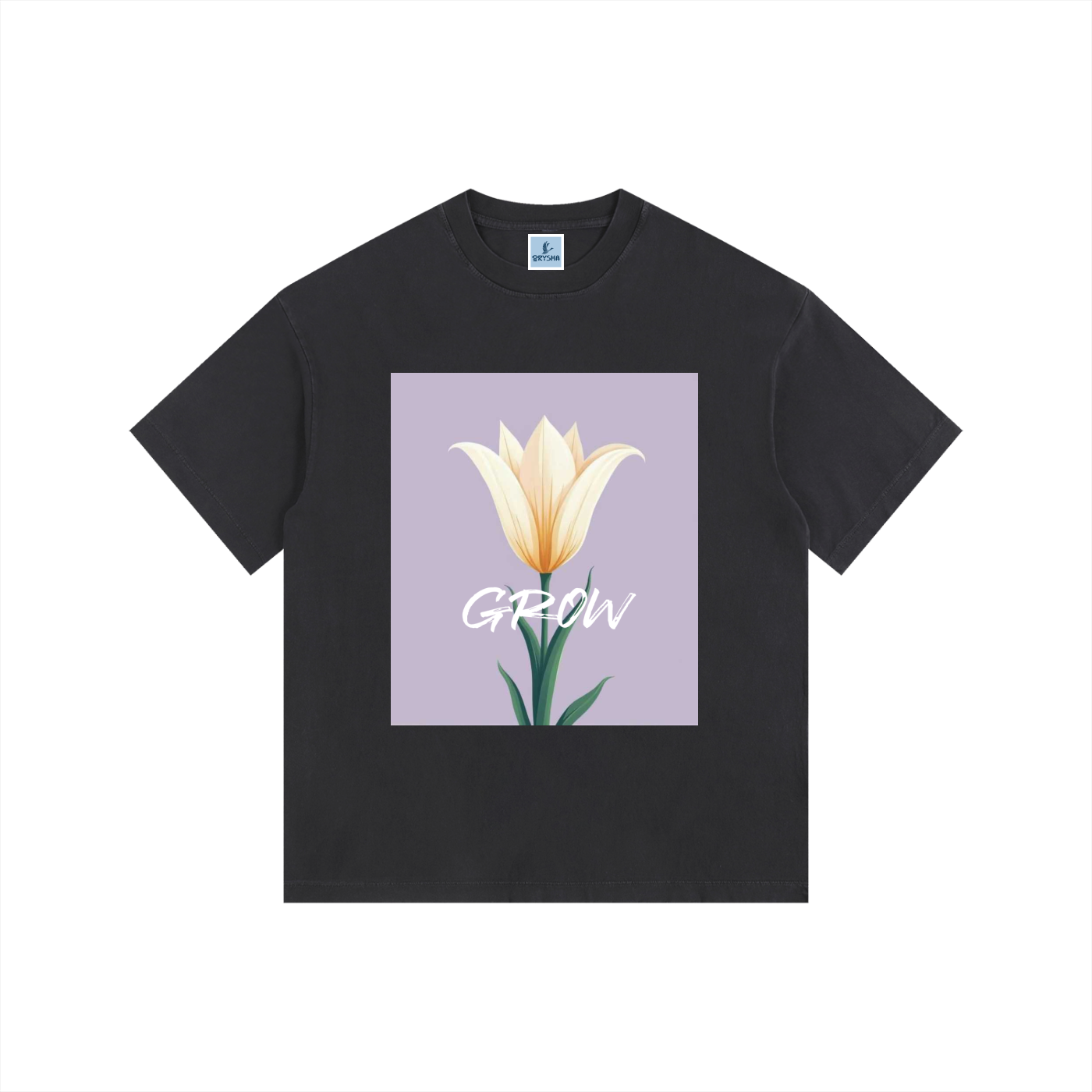 Women’s "Grow" Vintage Washed Oversized Cotton T-Shirt
