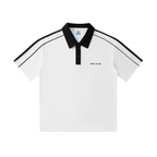 Polo de manga corta para hombre "Fear No One" con cuello en contraste