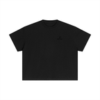 Camiseta unisex de algodón pesado esencial de corte cuadrado