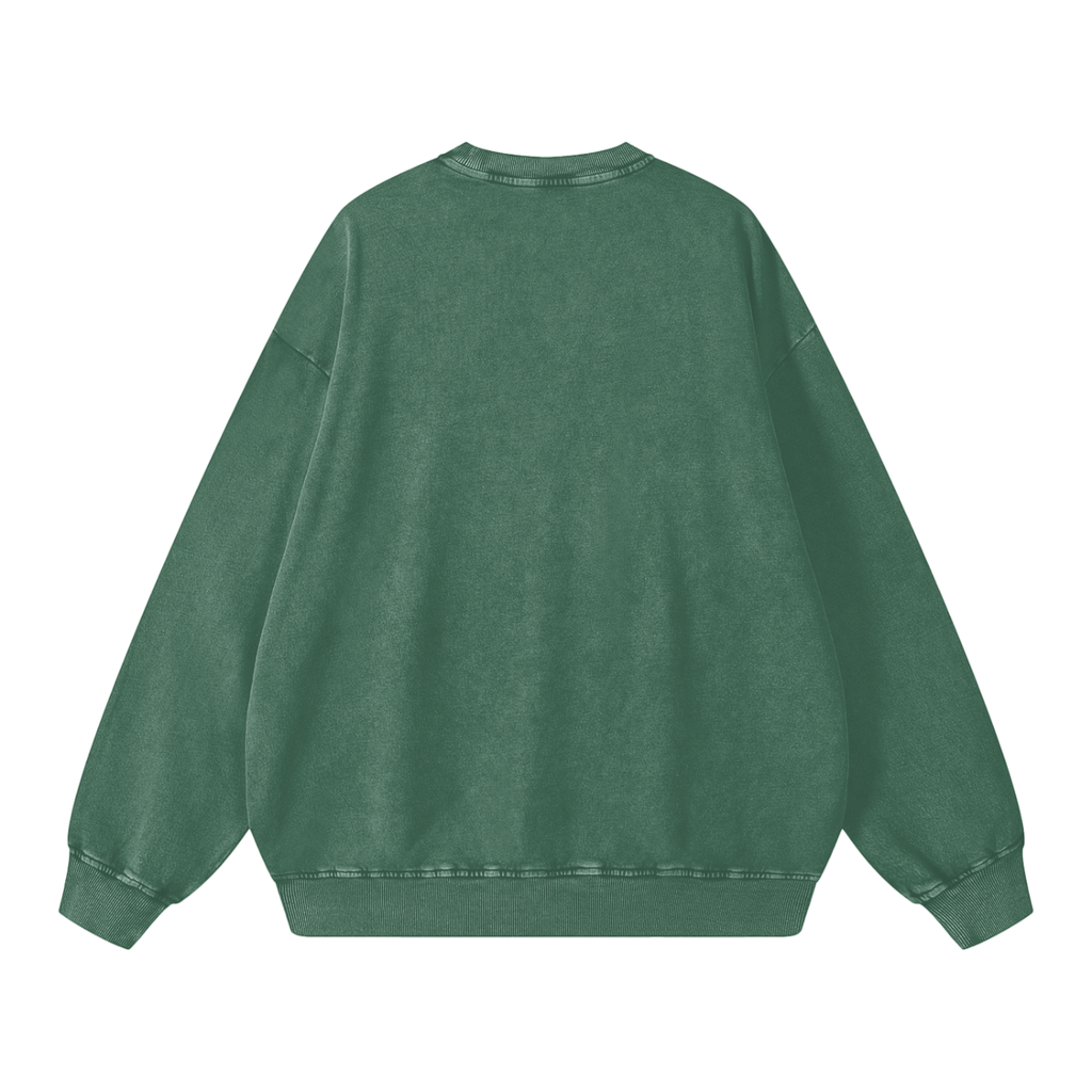 Sudadera extragrande vintage para mujer con lavado a la piedra