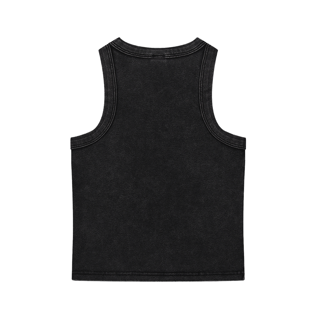 Camiseta sin mangas Essential con lavado a la piedra para mujer