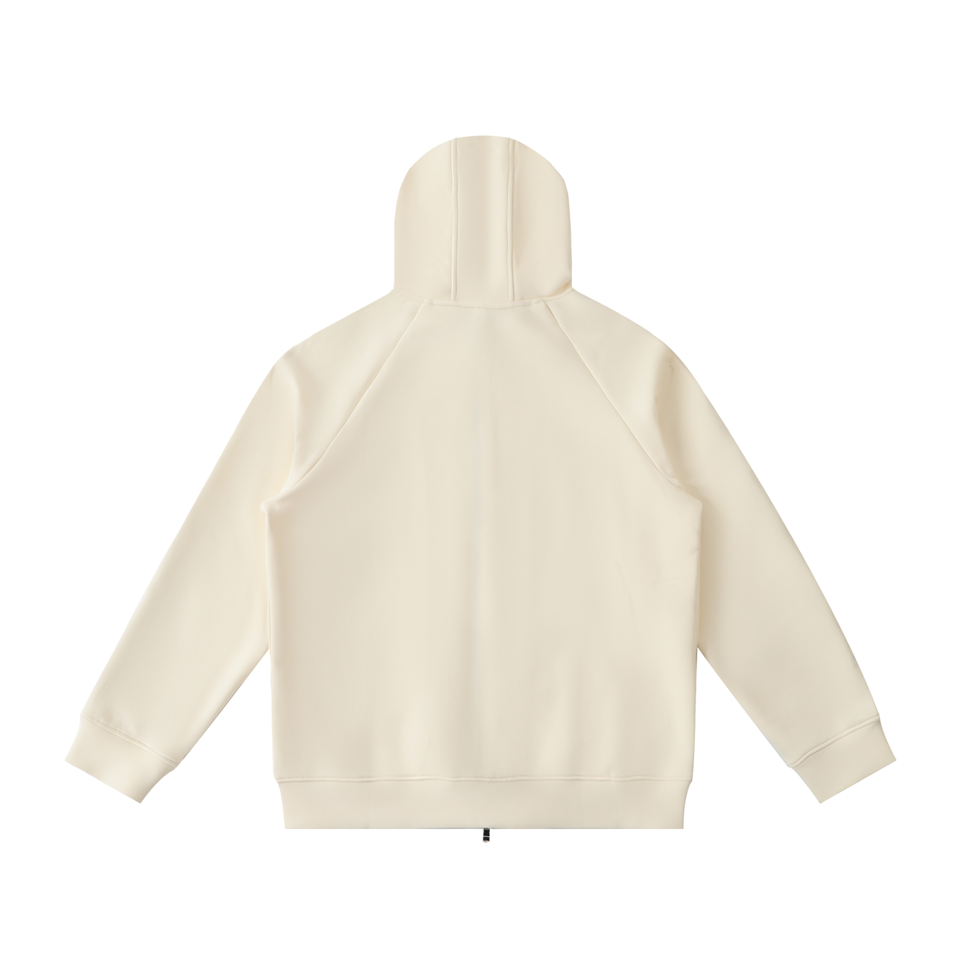 Women's Pale Tan Heavyweight Raglan Sleeve Zip Hoodie