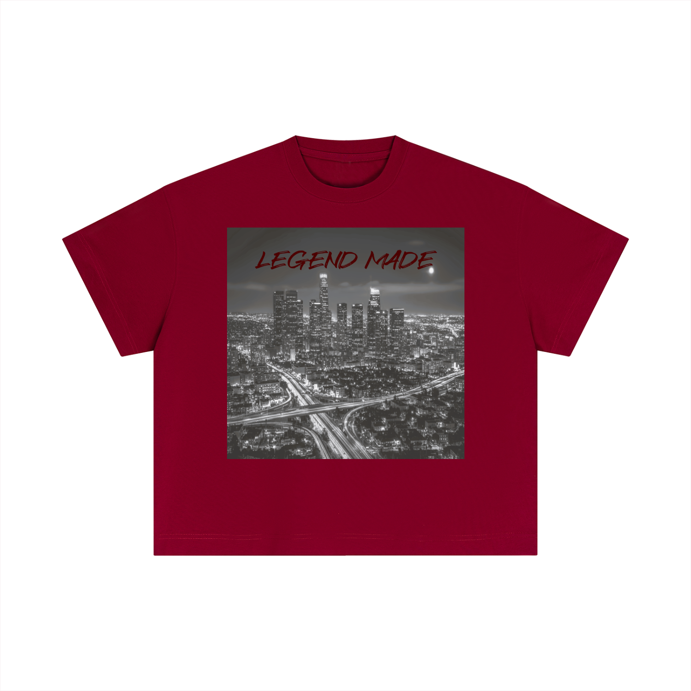 Men's "Legend Made" Cotton Graphic Boxy T-Shirt