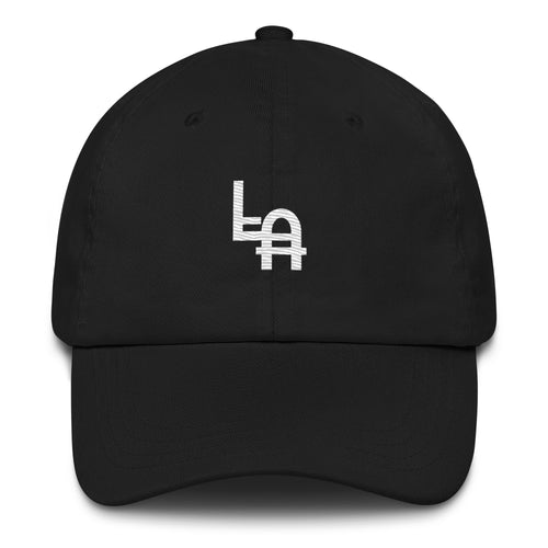 Orysha LA embroidered dad hat featuring premium Los Angeles embroidery, curved visor, and adjustable low-profile fit.