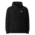 Orysha Living Legend embroidered white hoodie inspired by the 90s show Living Single, featuring colorful retro text design.