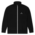 Black track jacket with logo