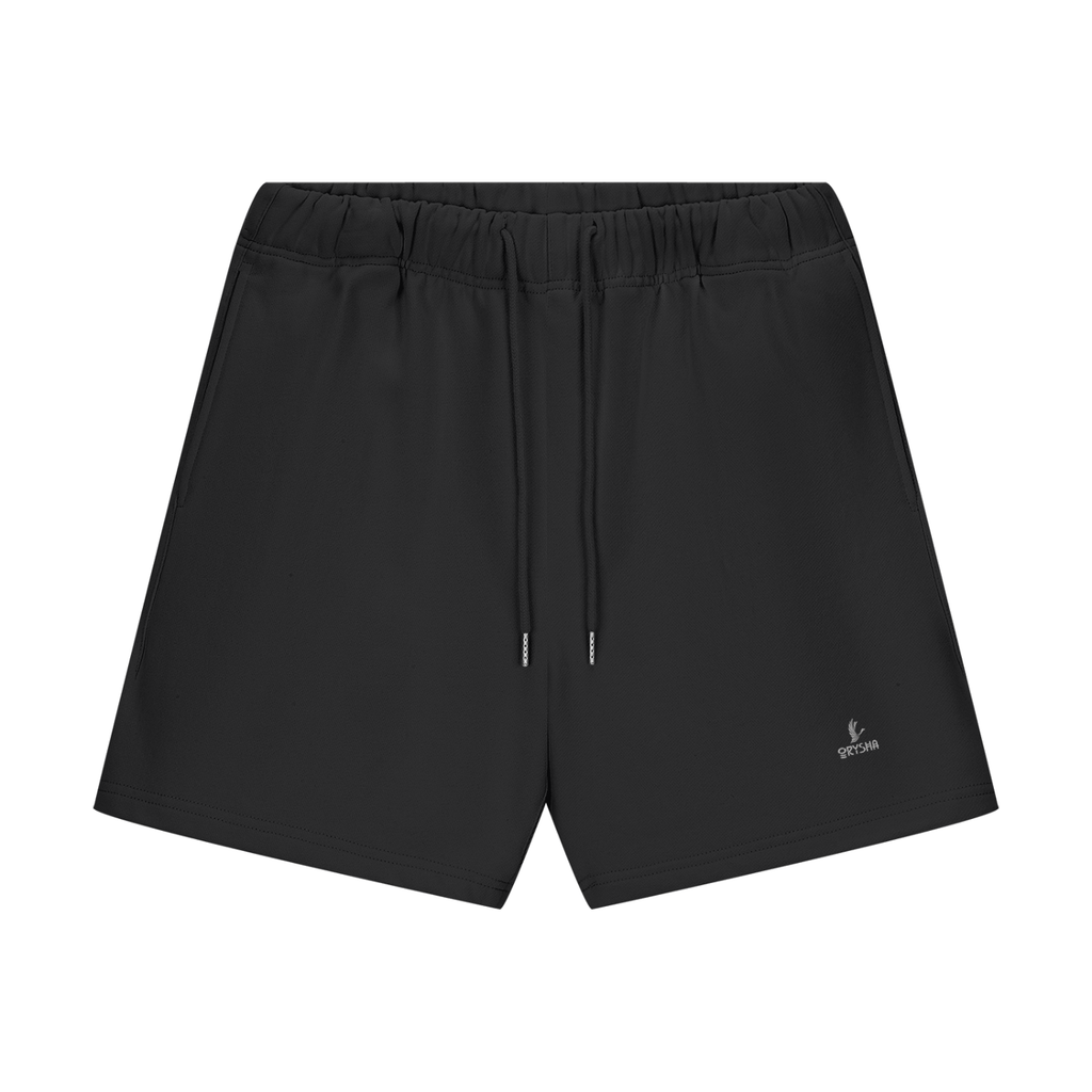 Men’s heavyweight fleece loose fit shorts with soft cotton blend fabric and relaxed silhouette