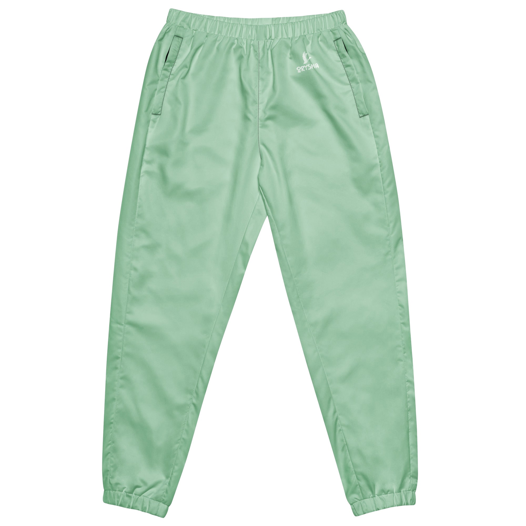men’s lightweight water-resistant track pants with relaxed fit and elastic cuffs
